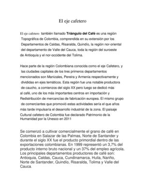 eje cafetero y sitios