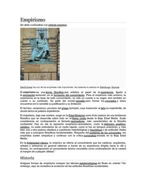Historia del Empirismo