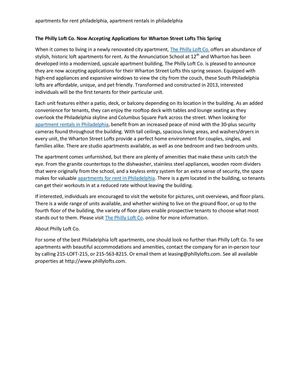 Apartments for Rent in Philadelphia