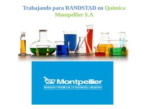 TRABAJANDO PARA QUIMICA MONTPELLIER