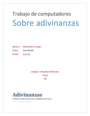 ADIVINANZAS