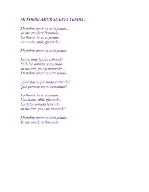 mi pobre amor 