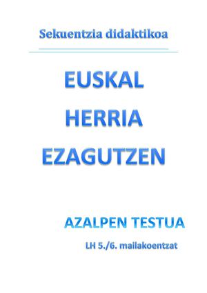 sekuentzia didaktikoa: azalpen testua