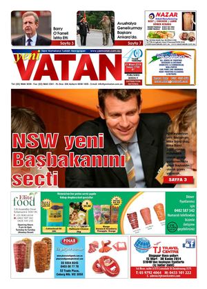 Yeni Vatan Turkish Newspaper Issue No: 1746