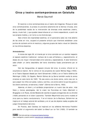 Circo y teatro