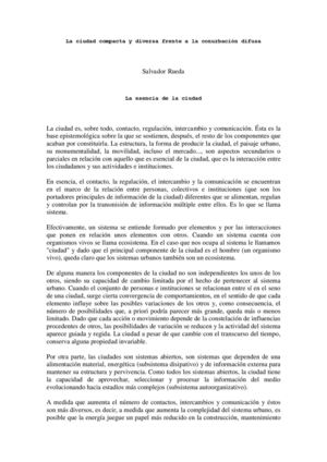 Ciudad diversa concepto