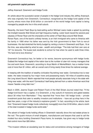 Old Greenwich Capital Partners