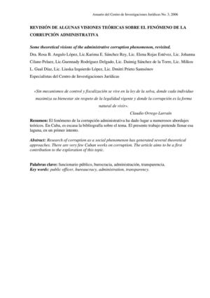 Corrupción visiones teórica