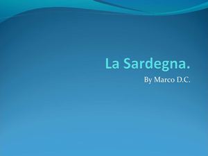 La Sardegna. MARCO