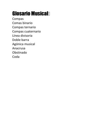 glosario musical