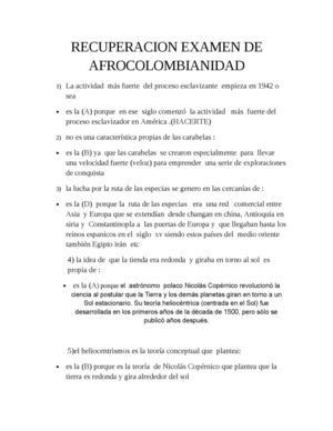 TALLER AFRO EXAMEN 1