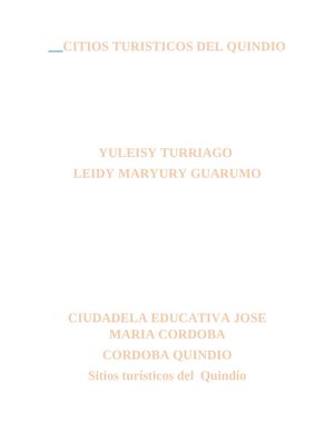 sitios turísticos del quindio 