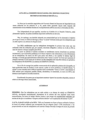 Acuerdo sobre las horas extras SECURITAS ( 28-04-2014 )