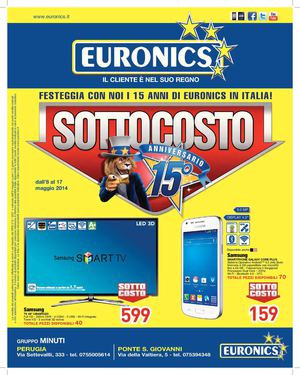 Volantino Euronics Minuti dal 7 al 18 maggio 2014