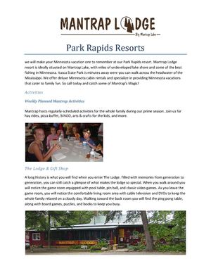 Park Rapids Resorts