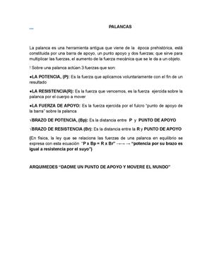 LAS PALANCAS