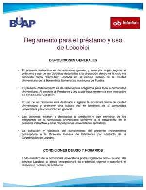 Reglamento Lobobici BUAP