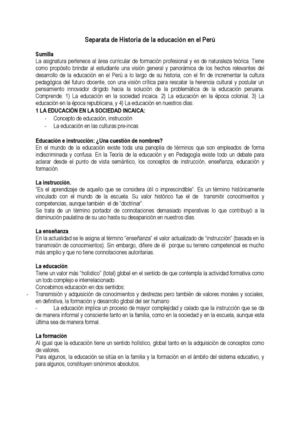 separata de historia del peru