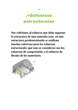 esfuerzos estructurales