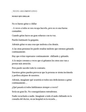 TEXTO ARGUMENTATIVO