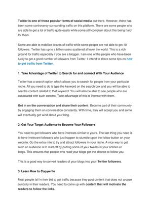 5 Effective Ways to Drive Traffic From Twitter