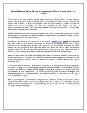 Orlando SEO Agencies