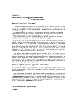 Introduire et conclure
