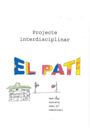Projecte de pati de l'alumnat de cicle mitjà