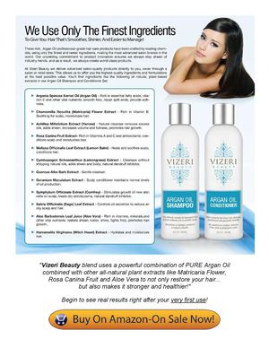 Argan Oil Shampoo and Conditioner for Frizzy Hair