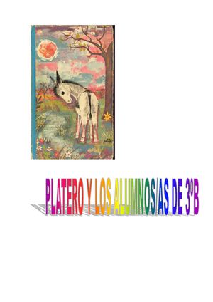 Platero y los alumnos/as de 3º B