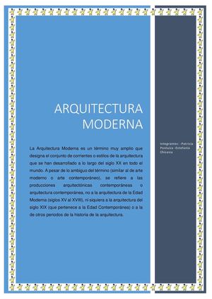 ARQUITECTURA MODERNA
