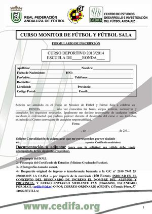 Curso de Monitor deportivo