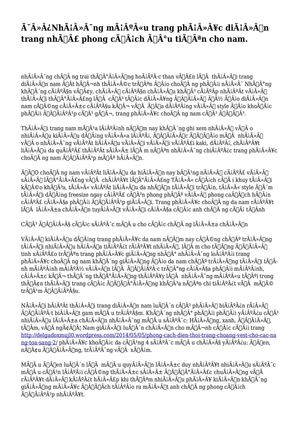 Những mẫu trang phục diện trang nhã  phong cách ưu tiên cho nam.
