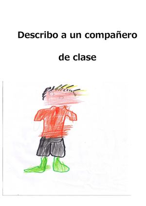 Describo a un compañero de clase