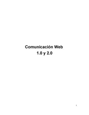 Guía Comunicación Web 1.0 y 2.0
