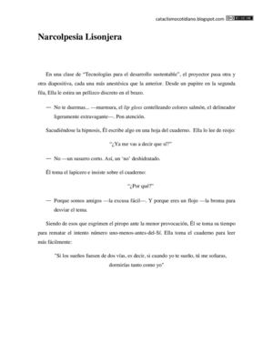 Narcolepsia Lisonjera