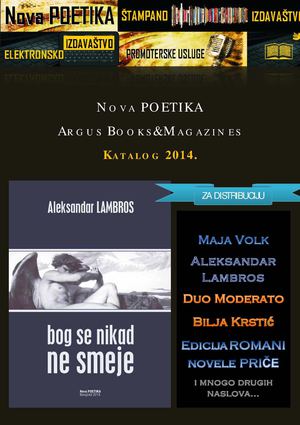 Nova POETIKA - Argus Books&Magazines Katalog 2014.