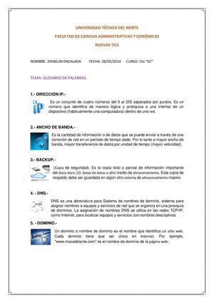 glosario de términos