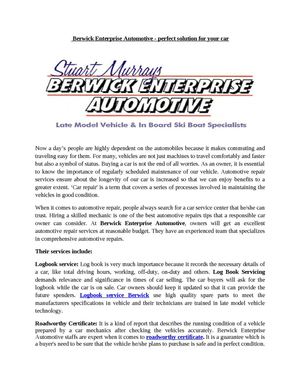 logbook service berwick । roadworthy certificate narre warren । transmission service officer