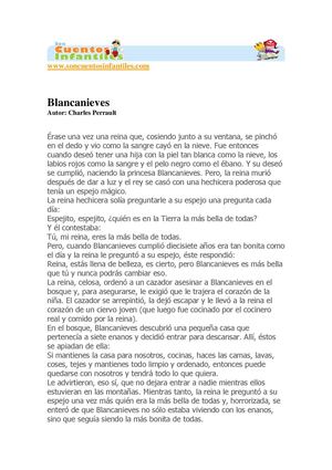 Cuento Blancanieves
