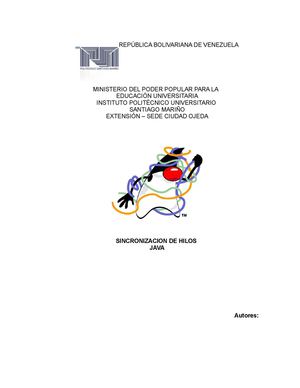 Sincronización de Hilos en Java