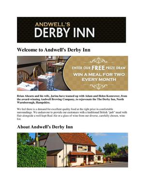 The Derby Inn Accommodation In Hook Hampshire