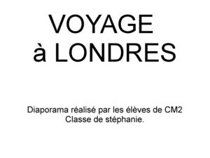 Diaporama londres cm2