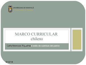 marco curricular