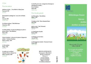 Balcons, Jardins, Jardinez au naturel