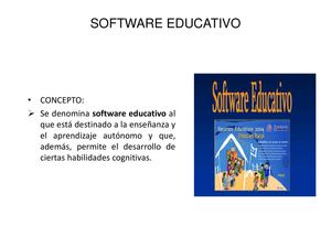 LA IMPORTANCIA  DEL SOFTWARE EDUCATIVO