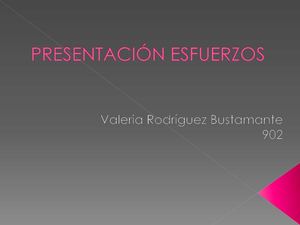 presentación esfuerzos