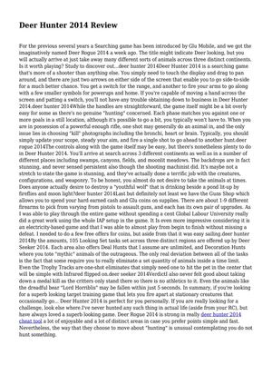 Deer Hunter 2014 Review