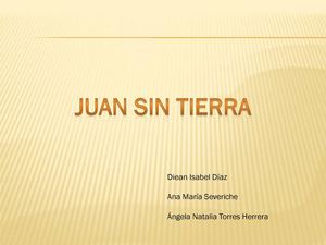 Libro Juan sin tierra