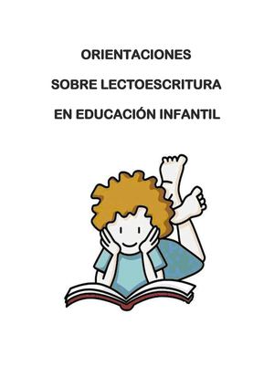 Orientaciones sobre lectoescritura 